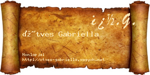 Ötves Gabriella névjegykártya